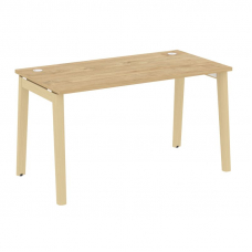 Onix Wood Стол письменный OW.SP-3.7 Тиквуд Светлый/Дуб Светлый/Металл Белый 1380*720*750