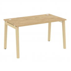 Onix Wood Стол письменный OW.SP-3.8 Тиквуд Светлый/Дуб Светлый/Металл Белый 1380*800*750