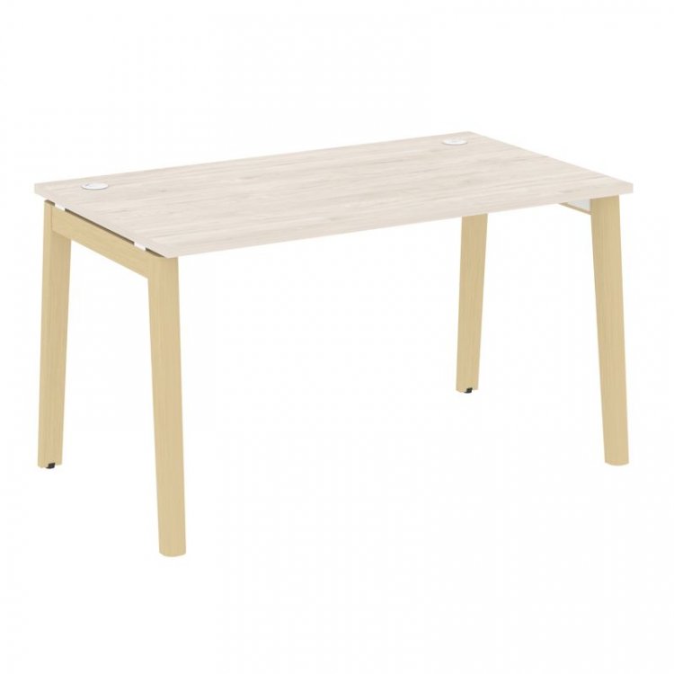 Onix Wood Стол письменный OW.SP-3.8 Денвер Светлый/Дуб Светлый/Металл Белый 1380*800*750