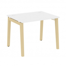 Onix Wood Стол письменный OW.SP-1.8 Белый Бриллиант/Дуб Светлый/Металл Белый 980*800*750