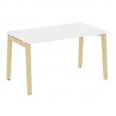 Onix Wood Стол письменный OW.SP-3.8 Белый Бриллиант/Дуб Светлый/Металл Белый 1380*800*750