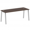 Metal System Стол письменный на А-образном м/к БА.СП-5 Венге Цаво/Металл Серый 1800*720*750