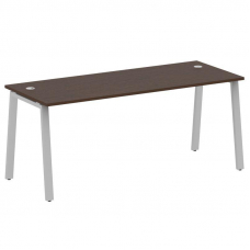 Metal System Стол письменный на А-образном м/к БА.СП-5 Венге Цаво/Металл Серый 1800*720*750