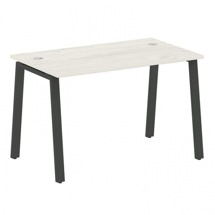 Metal System Стол письменный на А-образном м/к БА.СП-2 Дуб Наварра/Металл Антрацит 1200*720*750