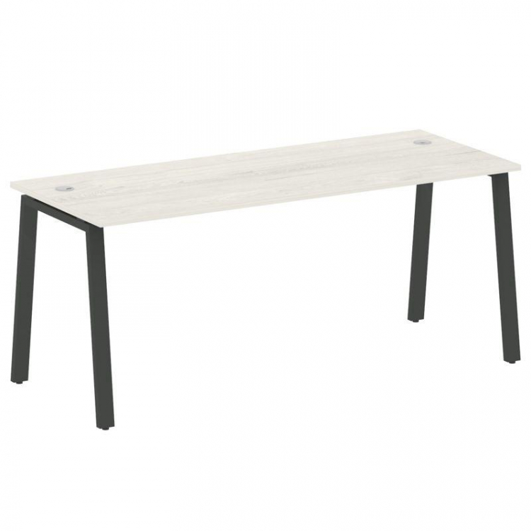 Metal System Стол письменный на А-образном м/к БА.СП-5 Дуб Наварра/Металл Антрацит 1800*720*750