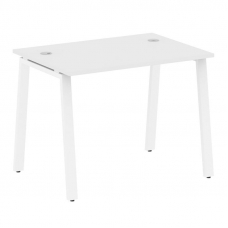 Metal System Стол письменный на А-образном м/к БА.СП-1 Белый/Металл Белый 1000*720*750