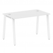 Metal System Стол письменный на А-образном м/к БА.СП-2 Белый/Металл Белый 1200*720*750