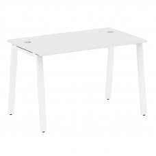 Metal System Стол письменный на А-образном м/к БА.СП-2 Белый/Металл Белый 1200*720*750