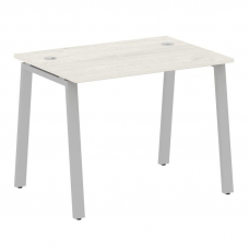 Metal System Стол письменный на А-образном м/к БА.СП-1 Дуб Наварра/Металл Серый 1000*720*750