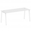 Metal System Стол письменный на А-образном м/к БА.СП-5 Белый/Металл Белый 1800*720*750