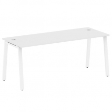 Metal System Стол письменный на А-образном м/к БА.СП-5 Белый/Металл Белый 1800*720*750