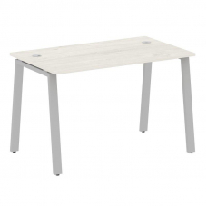 Metal System Стол письменный на А-образном м/к БА.СП-2 Дуб Наварра/Металл Серый 1200*720*750