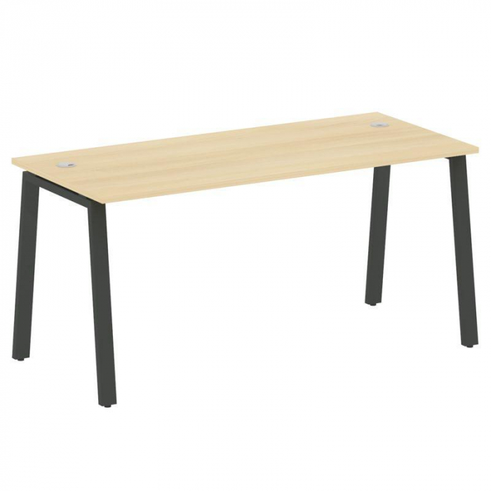 Метал Систем Стол письменный на А-образном м/к БА.СП-4 Акация Лорка/Металл Антрацит 1600*720*750