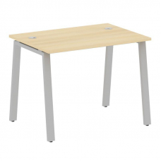 Metal System Стол письменный на А-образном м/к БА.СП-1 Акация Лорка/Металл Серый 1000*720*750