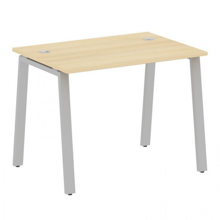 Metal System Стол письменный на А-образном м/к БА.СП-1 Акация Лорка/Металл Серый 1000*720*750