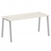 Metal System Стол письменный на А-образном м/к БА.СП-4 Дуб Наварра/Металл Серый 1600*720*750