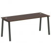 Metal System Стол письменный на А-образном м/к БА.СП-5 Венге Цаво/Металл Антрацит 1800*720*750