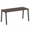 Metal System Стол письменный на А-образном м/к БА.СП-4 Венге Цаво/Металл Антрацит 1600*720*750
