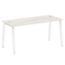 Metal System Стол письменный на А-образном м/к БА.СП-4 Дуб Наварра/Металл Белый 1600*720*750