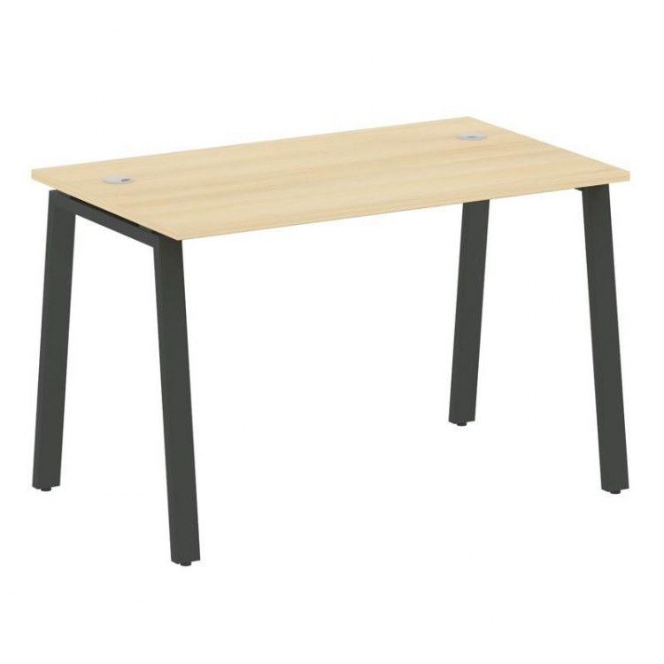 Metal System Стол письменный на А-образном м/к БА.СП-2 Акация Лорка/Металл Антрацит 1200*720*750