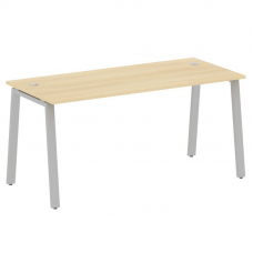 Metal System Стол письменный на А-образном м/к БА.СП-4 Акация Лорка/Металл Серый 1600*720*750