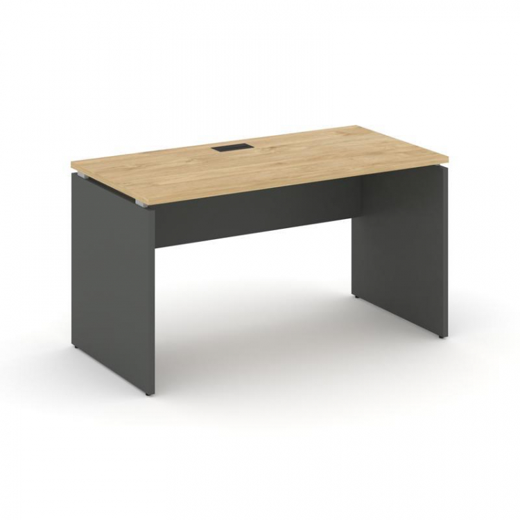 Style Project Стол письменный SN-D.SP-021 Тиквуд Светлый/Антрацит/Черная Заглушка 980*800*750