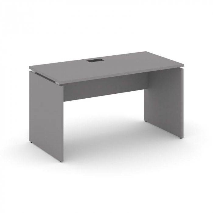 Стайл Проджект Стол письменный SN-D.SP-003 Серый Пепел/Черный Заглушка 1380*600*750