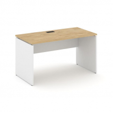 Style Project Стол письменный SN-D.SP-021 Тиквуд Светлый/Белый/Черная Заглушка 980*800*750