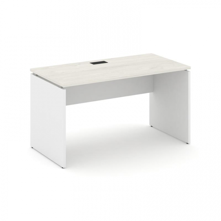 Style Project Стол письменный SN-D.SP-022 Дуб Наварра/Белый/Черная Заглушка 1180*800*750