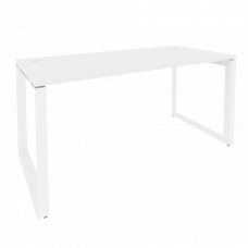 Onix Стол рабочий на О-образном м/к O.MO-SP-4.7 Белый Бриллиант/Металл Белый 1580*720*750