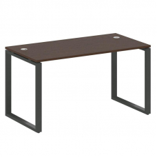Metal System Стол письменный на О-образном м/к БО.СП-3 Венге Цаво/Металл Антрацит 1400*720*750
