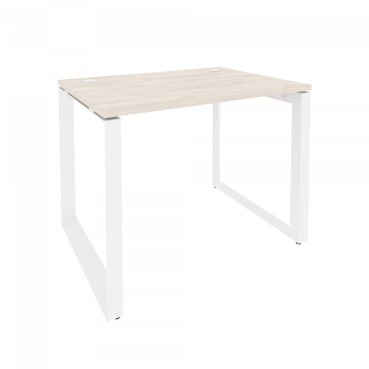 Onix Стол рабочий на О-образном м/к O.MO-SP-1.7 Денвер Светлый/Металл Белый 980*720*750