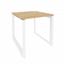 Onix Стол рабочий на О-образном м/к O.MO-SP-0.8 Тиквуд Светлый/Металл Белый 780*800*750