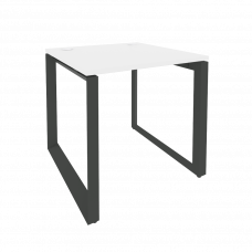 Onix Стол рабочий на О-образном м/к O.MO-SP-0.8 Белый Бриллиант/Металл Антрацит 780*800*750