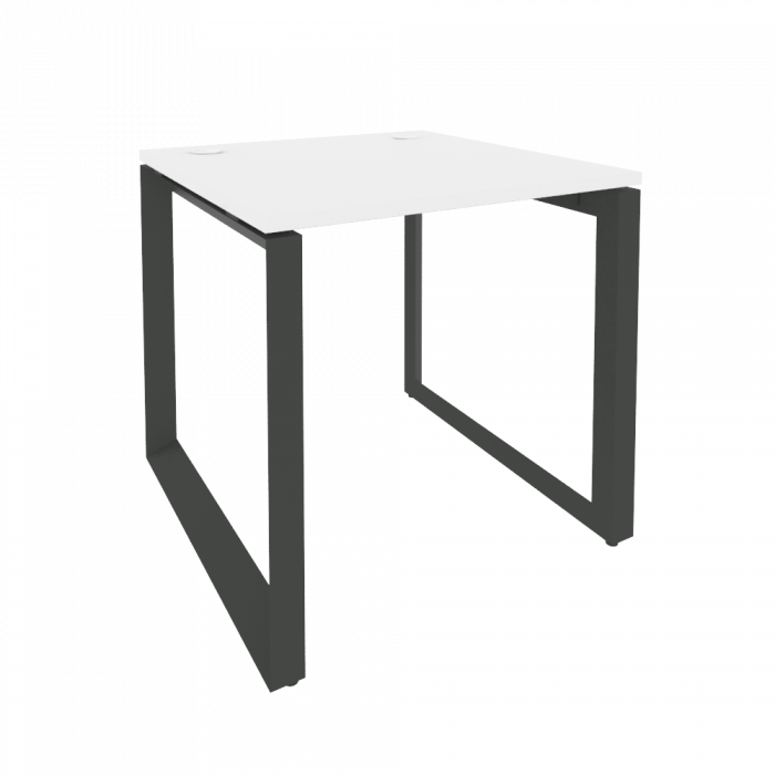 Onix Стол рабочий на О-образном м/к O.MO-SP-0.8 Белый Бриллиант/Металл Антрацит 780*800*750