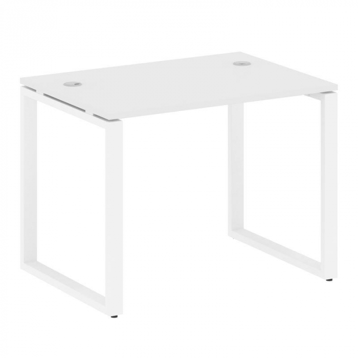 Metal System Стол письменный на О-образном м/к БО.СП-1 Белый/Металл Белый 1000*720*750