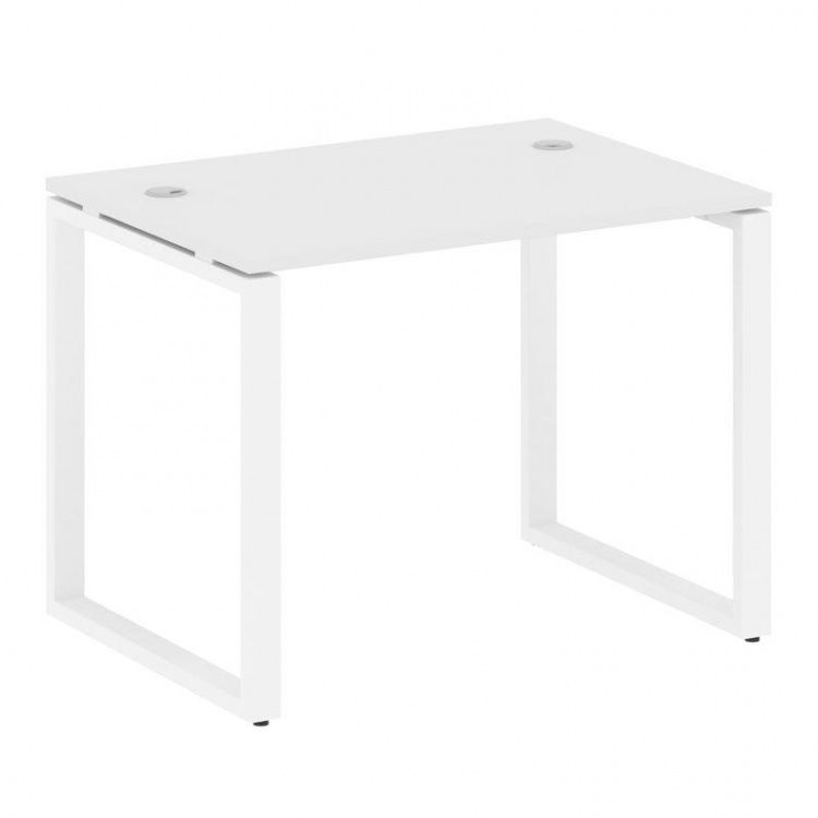 Metal System Стол письменный на О-образном м/к БО.СП-1 Белый/Металл Белый 1000*720*750