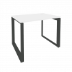 Onix Стол рабочий на О-образном м/к O.MO-SP-1.7 Белый Бриллиант/Металл Антрацит 980*720*750