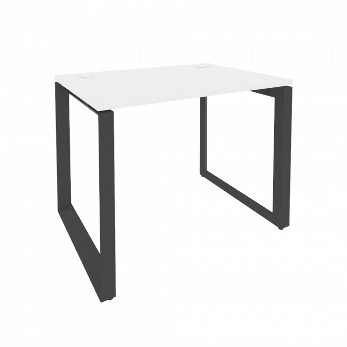 Onix Стол рабочий на О-образном м/к O.MO-SP-1.7 Белый Бриллиант/Металл Антрацит 980*720*750