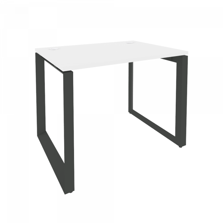 Onix Стол рабочий на О-образном м/к O.MO-SP-1.7 Белый Бриллиант/Металл Антрацит 980*720*750