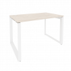 Onix Стол рабочий на О-образном м/к O.MO-SP-2.7 Денвер Светлый/Металл Белый 1180*720*750