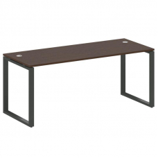 Metal System Стол письменный на О-образном м/к БО.СП-5 Венге Цаво/Металл Антрацит 1800*720*750