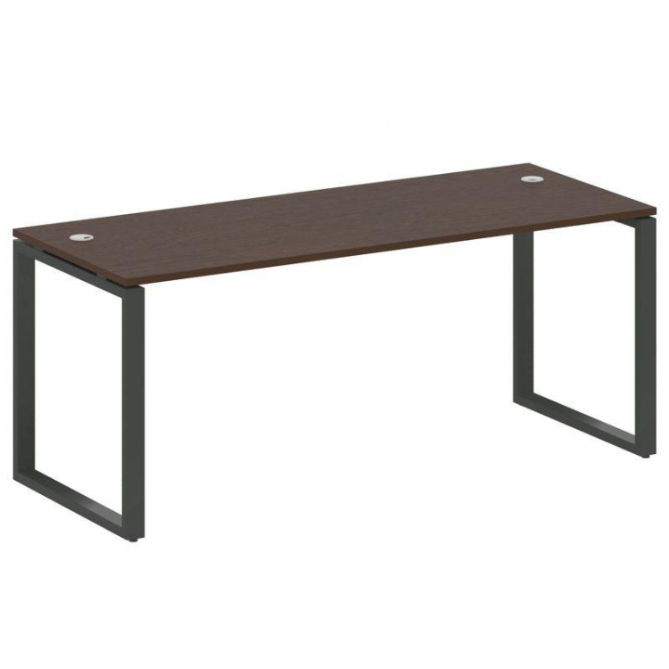 Metal System Стол письменный на О-образном м/к БО.СП-5 Венге Цаво/Металл Антрацит 1800*720*750