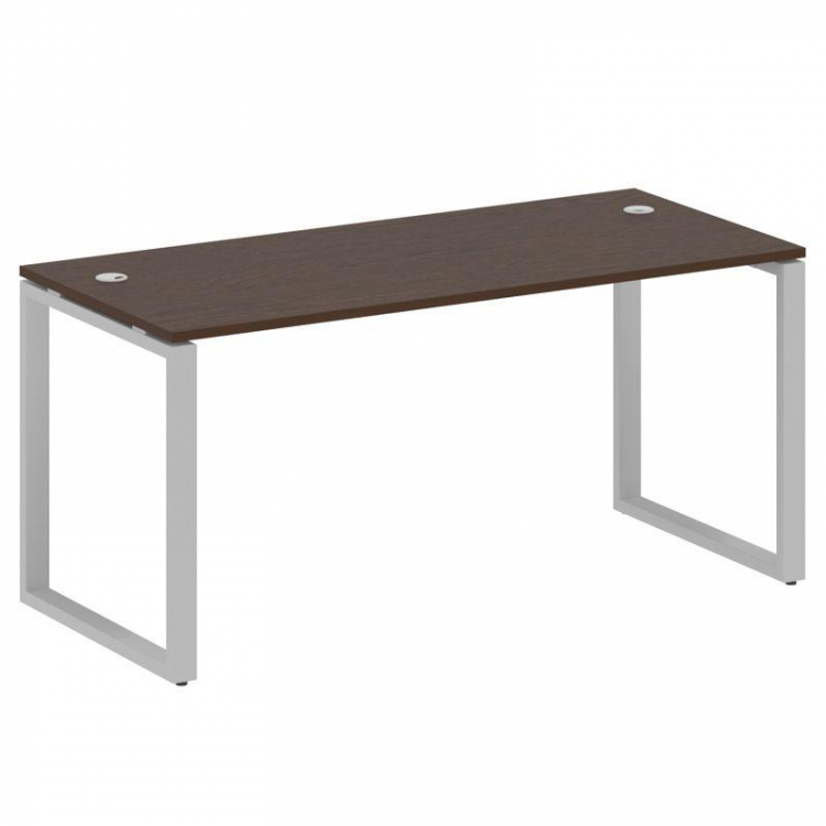 Metal System Стол письменный на О-образном м/к БО.СП-4 Венге Цаво/Металл Серый 1600*720*750