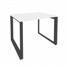 Onix Стол рабочий на О-образном м/к O.MO-SP-1.8 Белый Бриллиант/Металл Антрацит 980*800*750