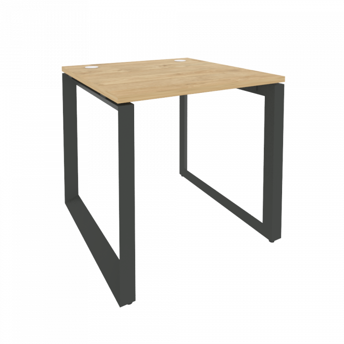 Onix Стол рабочий на О-образном м/к O.MO-SP-0.8 Тиквуд Светлый/Металл Антрацит 780*800*750