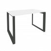 Onix Стол рабочий на О-образном м/к O.MO-SP-2.7 Белый Бриллиант/Металл Антрацит 1180*720*750