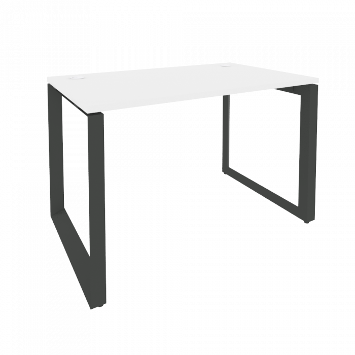 Onix Стол рабочий на О-образном м/к O.MO-SP-2.7 Белый Бриллиант/Металл Антрацит 1180*720*750