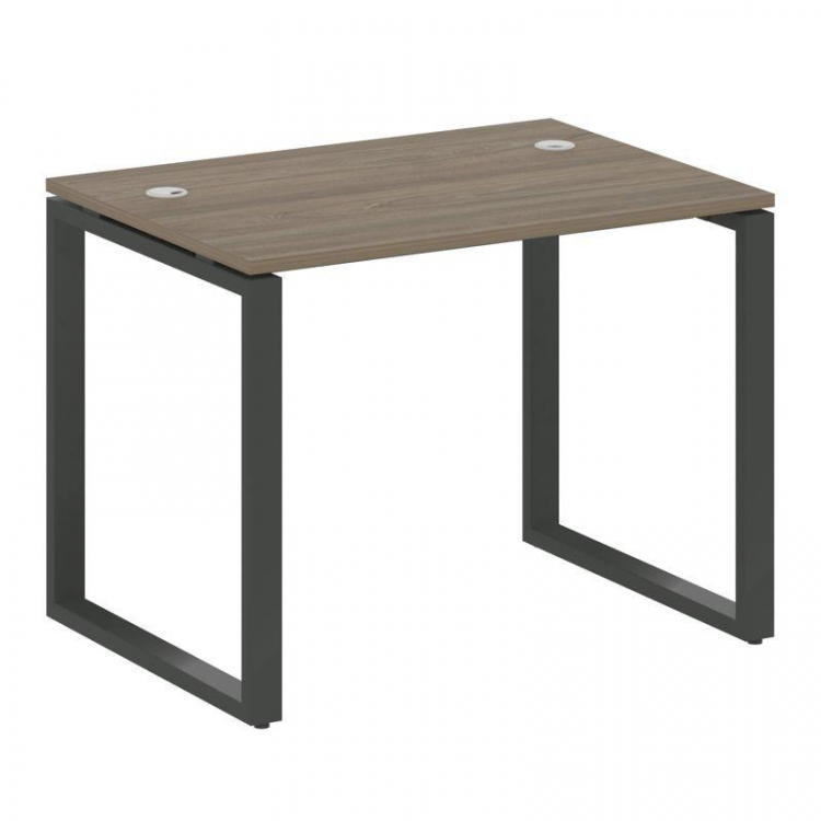 Metal System Стол письменный на О-образном м/к БО.СП-1 Вяз Благородный/Металл Антрацит 1000*720*750
