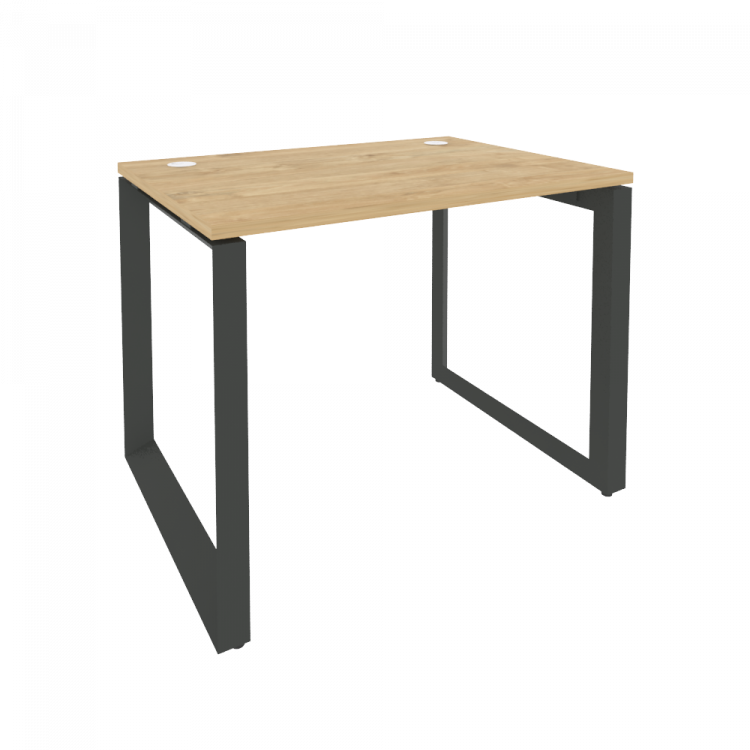 Onix Стол рабочий на О-образном м/к O.MO-SP-1.7 Тиквуд Светлый/Металл Антрацит 980*720*750